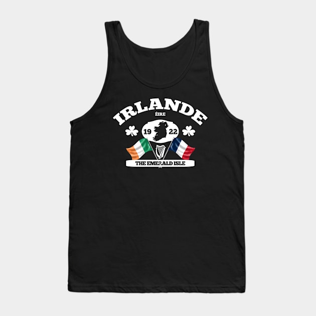 Irlande - Ireland France Irish French Design Tank Top by Ireland